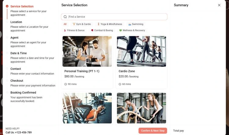 Bookster Gym Booking Plugin