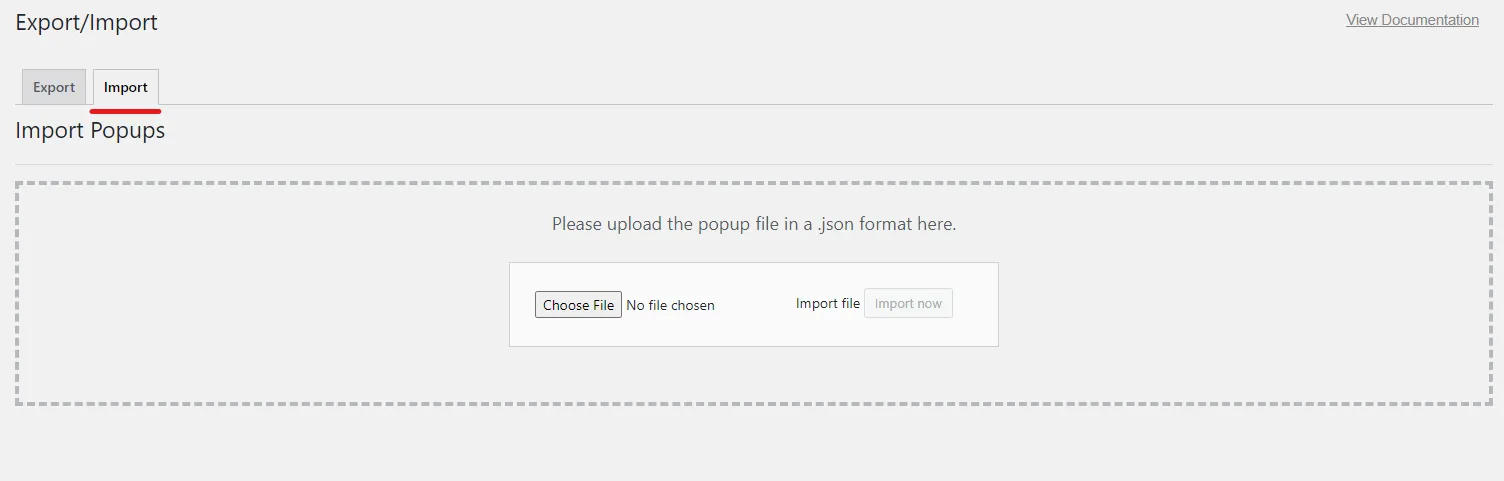 How to Import Popups