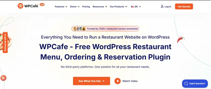 WPCafe  Reservation Plugin