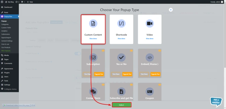 How To Link The Map To a Popup Box