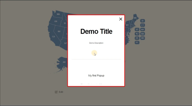 How To Link The Map To a Popup Box