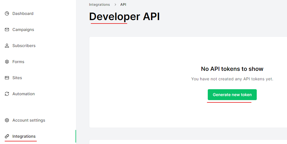 MailerLite API Key