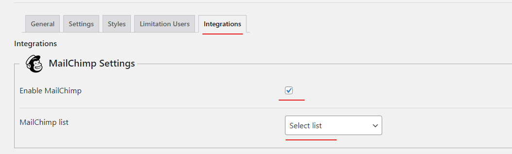 WordPress Popup Plugin Mailchimp Integration