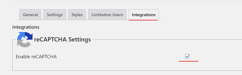 WordPress Popup Plugin ReCaptcha Integration