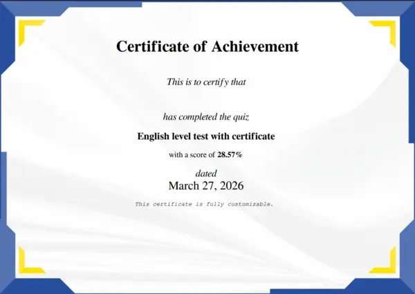 Exam Certificate