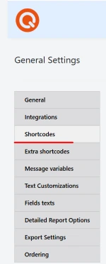 Quiz Maker Shortcodes Tab